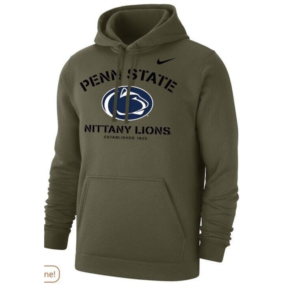 Men's Nike Olive Green   Penn State Nittany Lions Club Fleece Hoodie  Nike Small